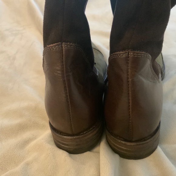 Vero Cuoio Green and Brown Over the Knee Boots - Picture 4 of 10